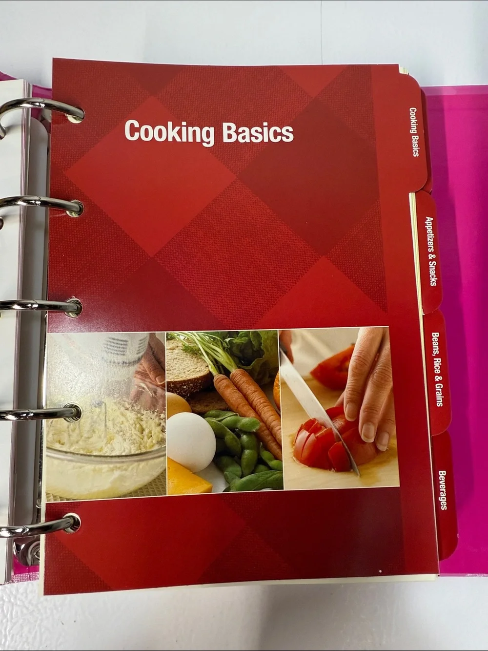 Better Homes And Gardens Pink Gingham Cookbook with Ribbon Emblem